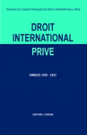 Travaux du comité français de droit international privé - Années 2020-2022 vignette