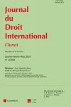 Journal du Droit International vignette