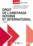Droit de l'arbitrage interne et international vignette