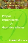 Propos impertinents de droit des affaires vignette